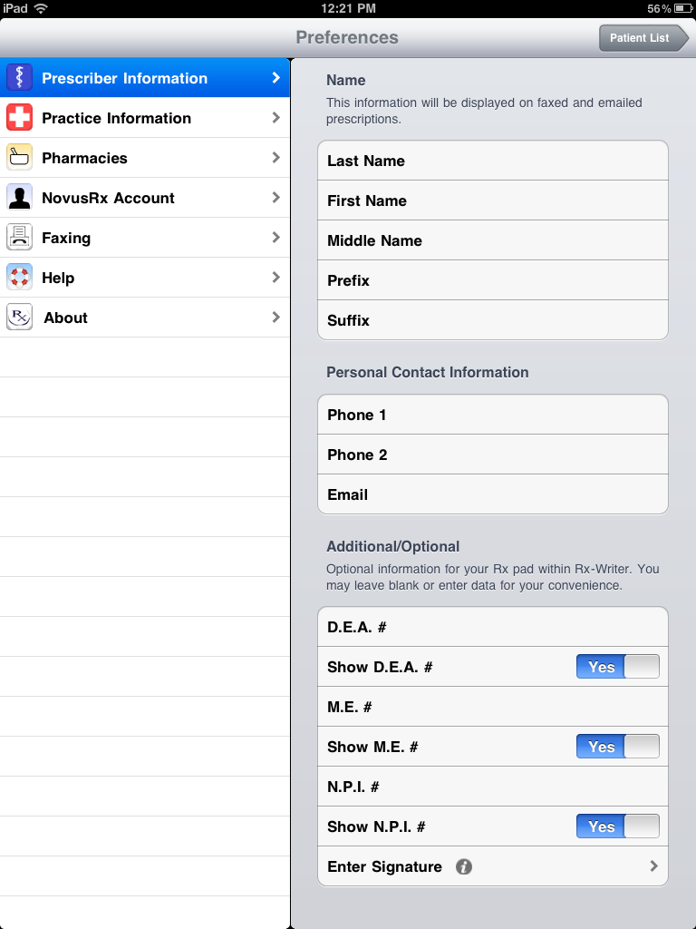 Preferences Help